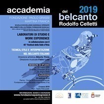 Accademia del Belcanto  Accademia del Belcanto 'Rodolfo Celletti': II SESSIONE DI STUDIO - A.A.2019