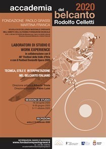 Accademia del Belcanto 'Rodolfo Celletti': esito audizioni cantanti 2020